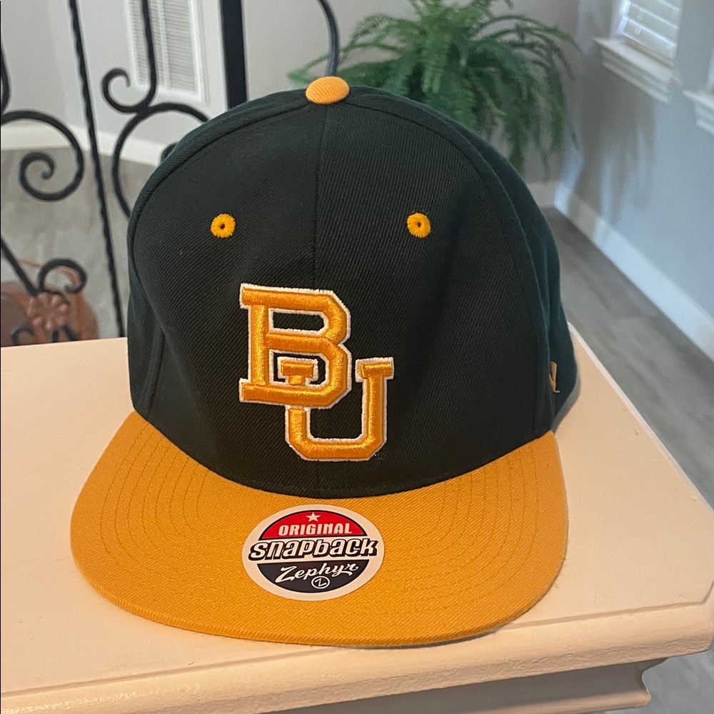Baylor University Green and Gold Snapback Hat - Picture 7 of 7